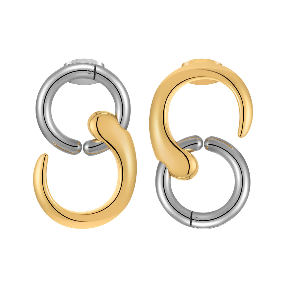 Elowen Piercing Round Earrings