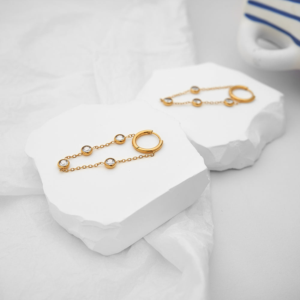 Callista Zircon Drop Earrings