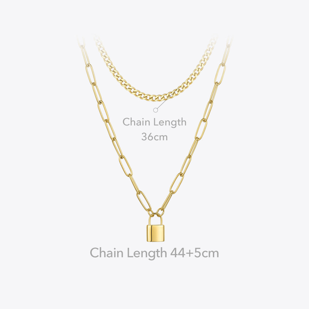 Flora Lock Pendant Necklace