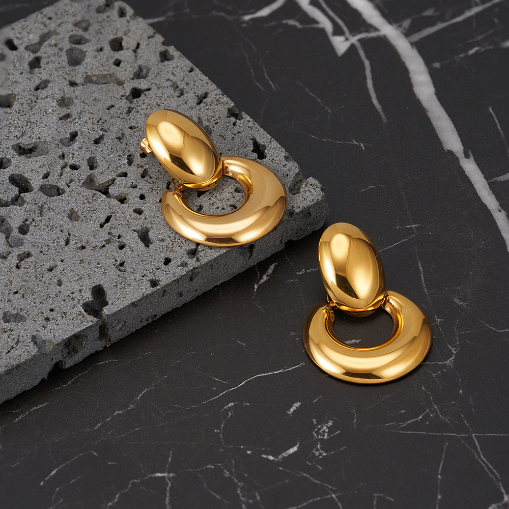 Livia Aretes Geometry Curved Drop Earring
