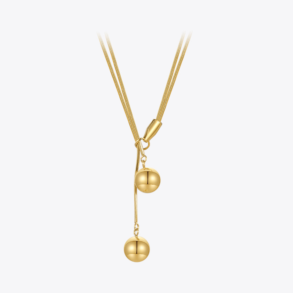 Selma Double Sphere Necklace