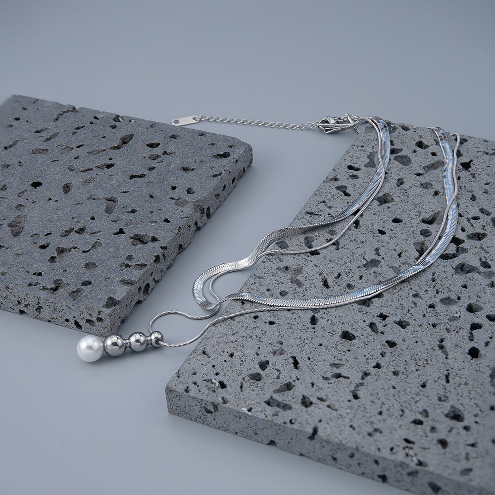 Seraphina Pearl Drop Necklace