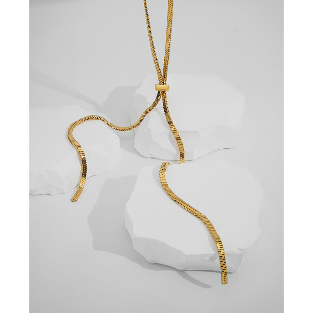 Selene Golden Drop Necklace