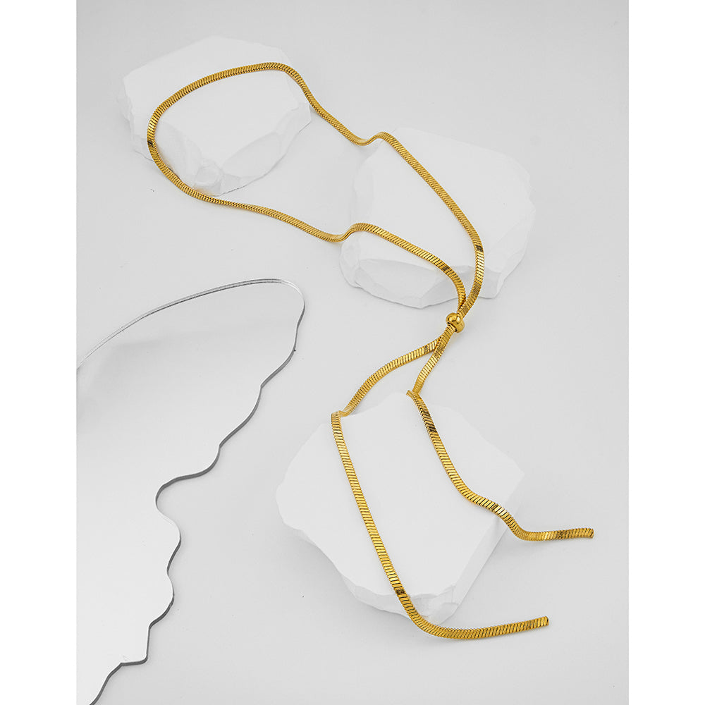 Selene Golden Drop Necklace