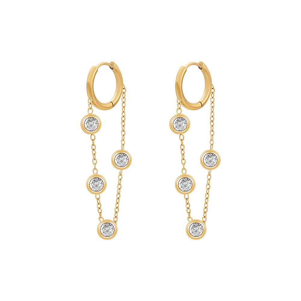 Callista Zircon Drop Earrings