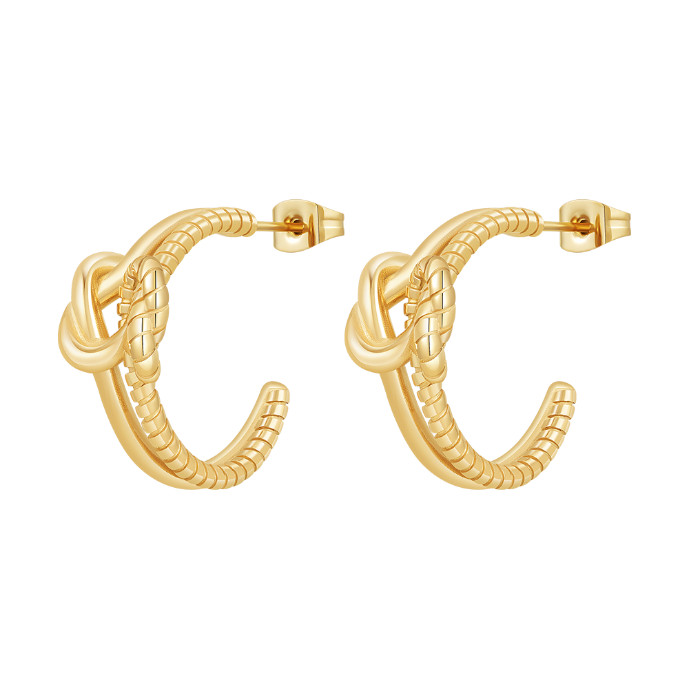 Seraphine C Shape Thorns Stud Earrings
