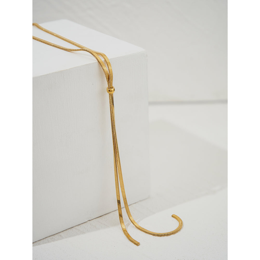 Selene Golden Drop Necklace