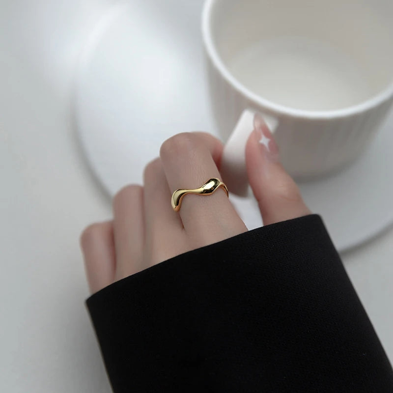 Wave Band Ring