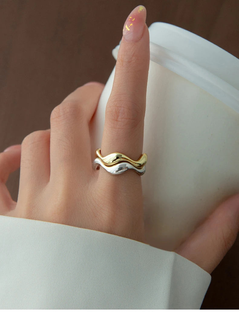 Wave Band Ring