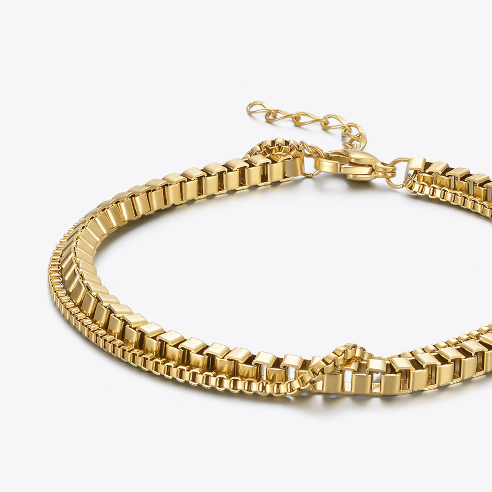 Aria Geometry Drip Oil Open Luminous Bangle