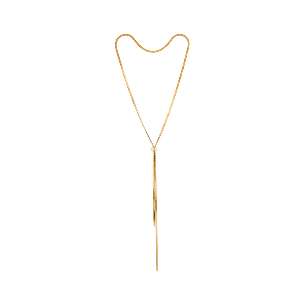 Selene Golden Drop Necklace