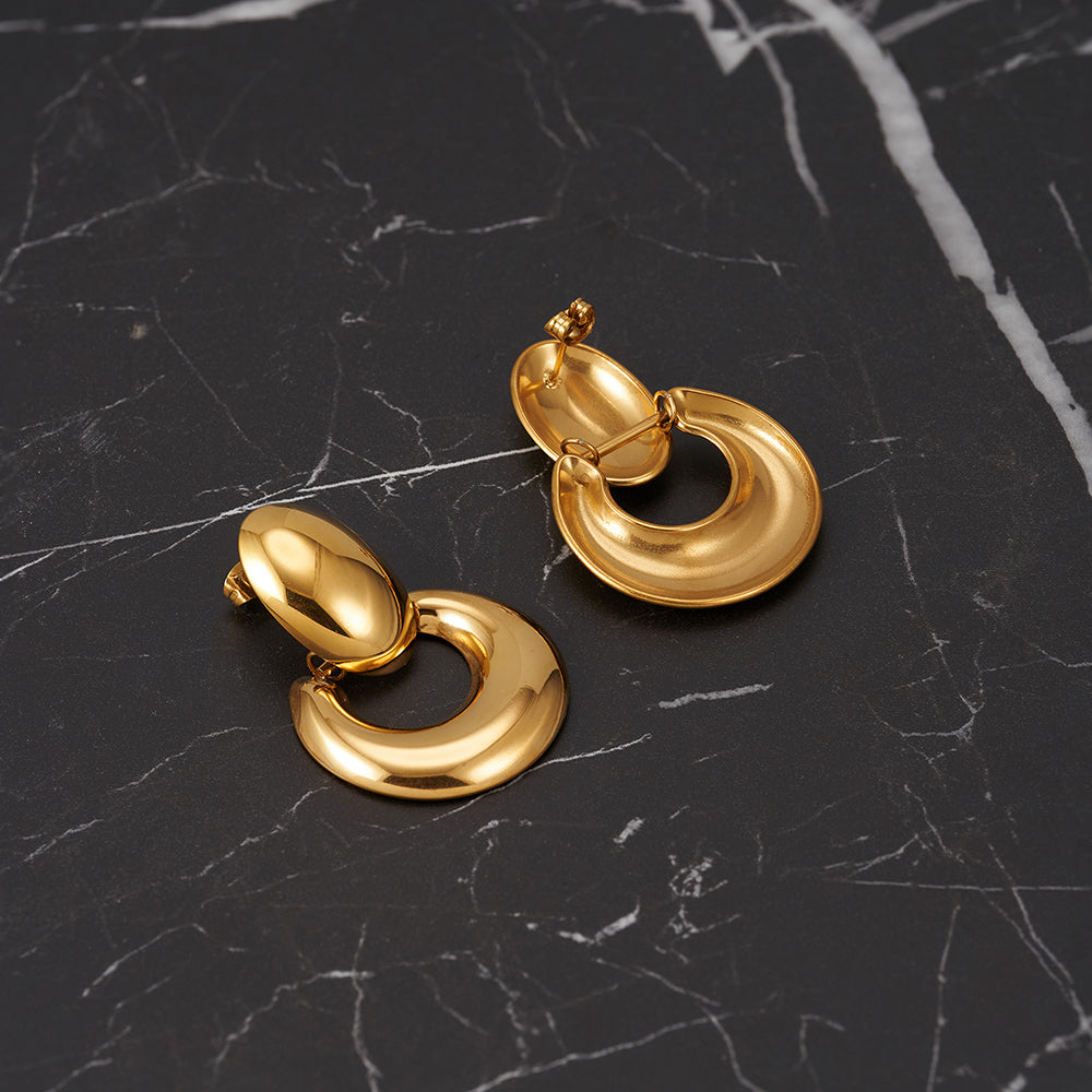 Livia Aretes Geometry Curved Drop Earring