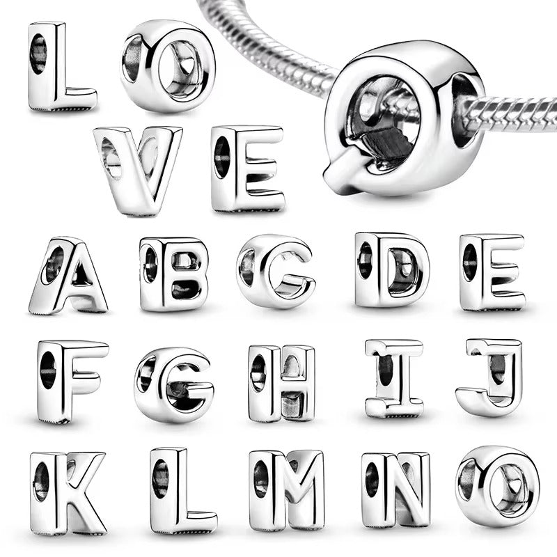 Silver Letter Charms (A-Z)