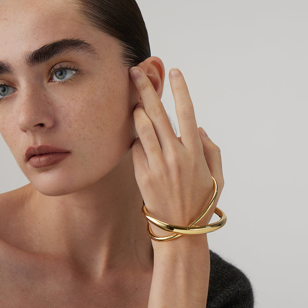 Isolde Wave Cuff Bracelet