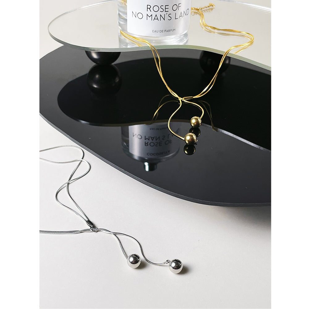 Selma Double Sphere Necklace