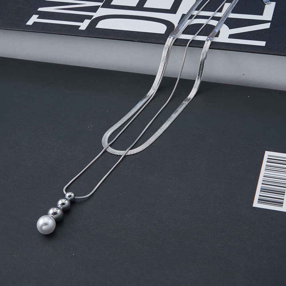 Seraphina Pearl Drop Necklace