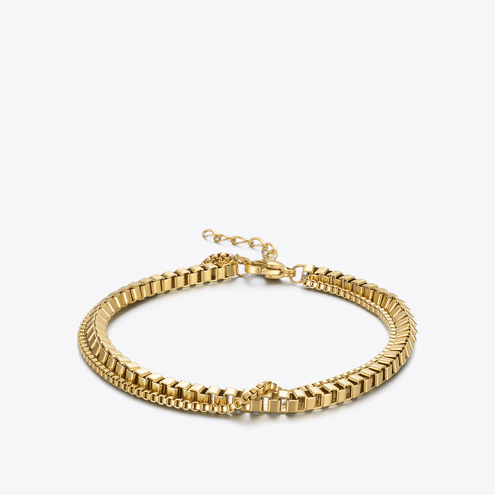 Aria Geometry Drip Oil Open Luminous Bangle