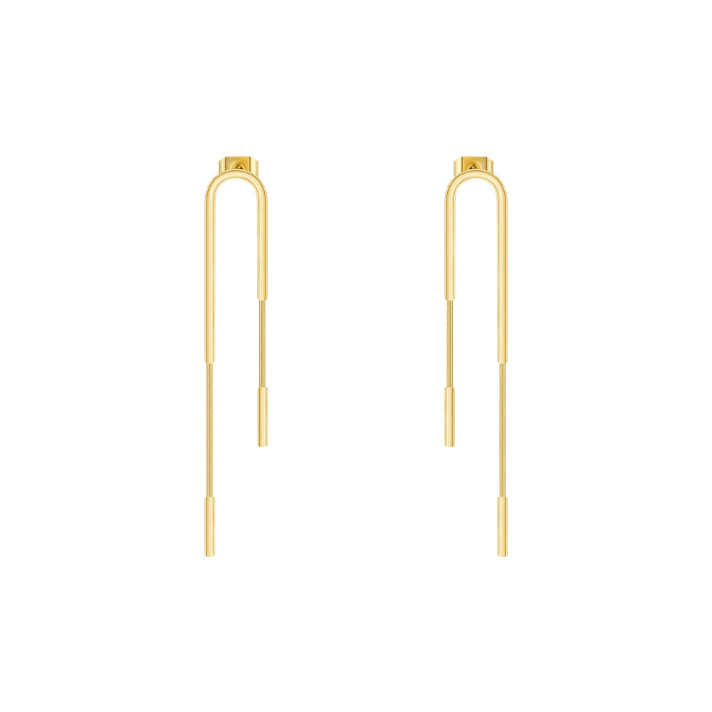 Cassia Modern Drop Earrings