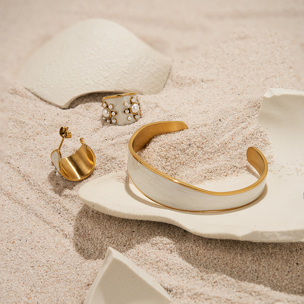 Aurora Ivory Cuff Bracelet