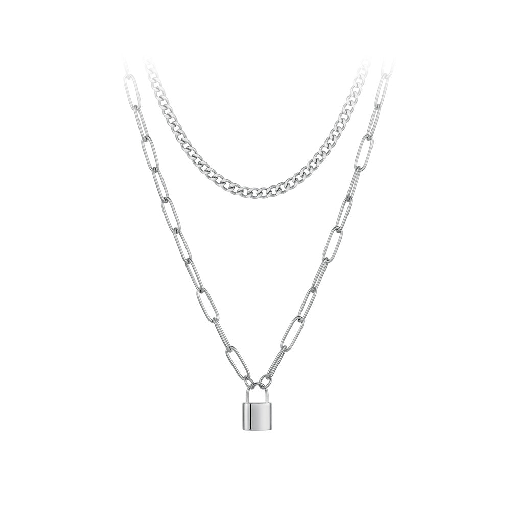Flora Lock Pendant Necklace