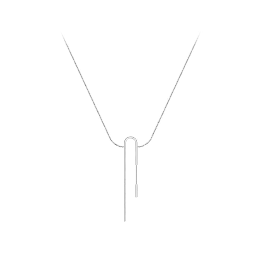 Cassia Modern Drop Necklace