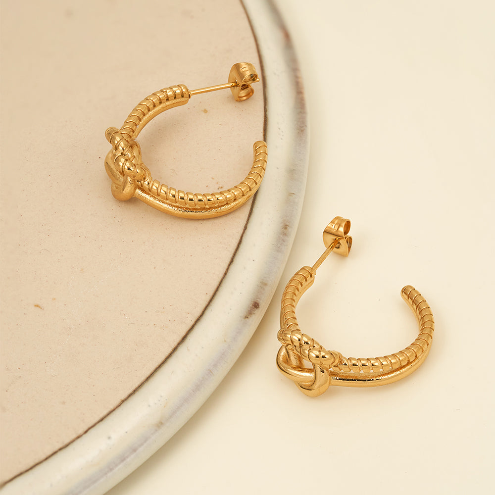 Seraphine C Shape Thorns Stud Earrings