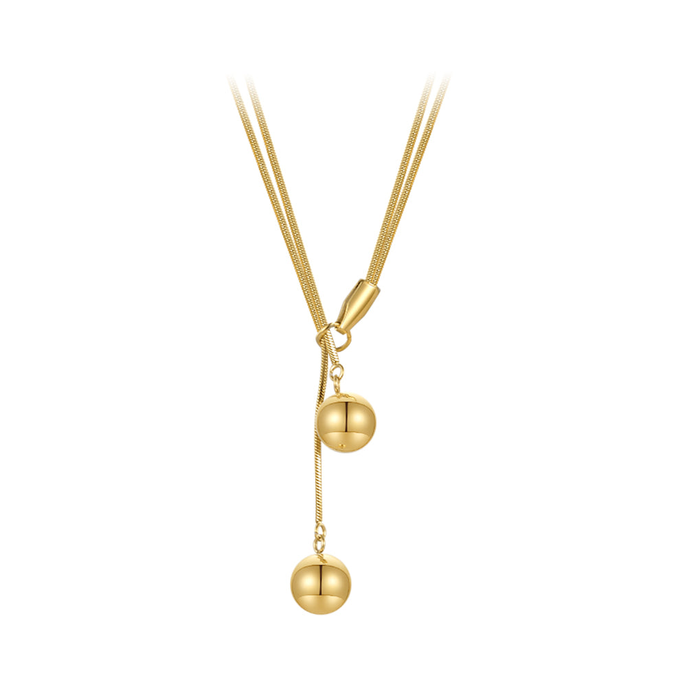 Selma Double Sphere Necklace