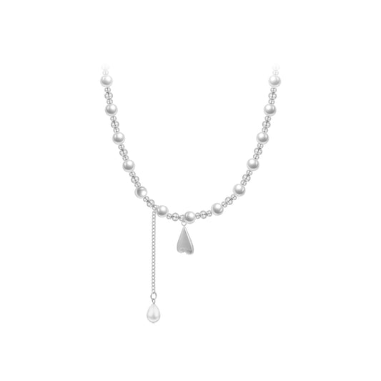 Piper Pearl Hang Heart Pendant Necklace