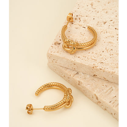 Seraphine C Shape Thorns Stud Earrings