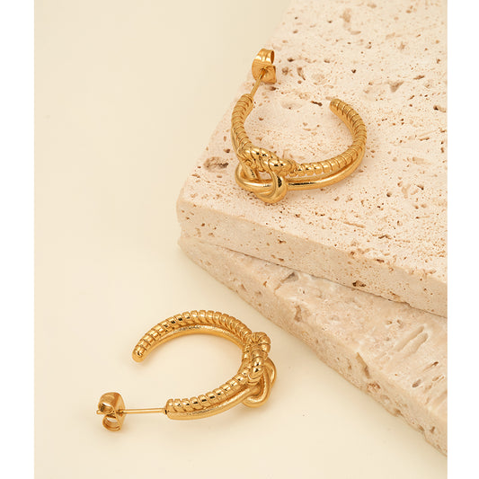Seraphine C Shape Thorns Stud Earrings