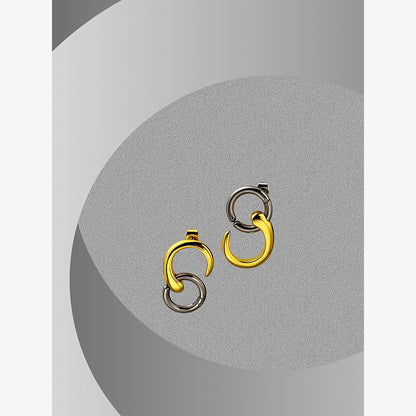 Elowen Piercing Round Earrings
