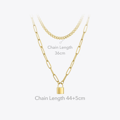 Flora Lock Pendant Necklace