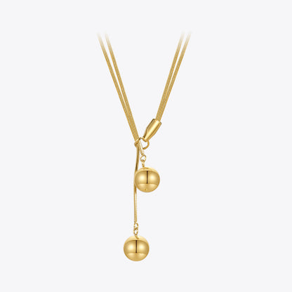 Selma Double Sphere Necklace