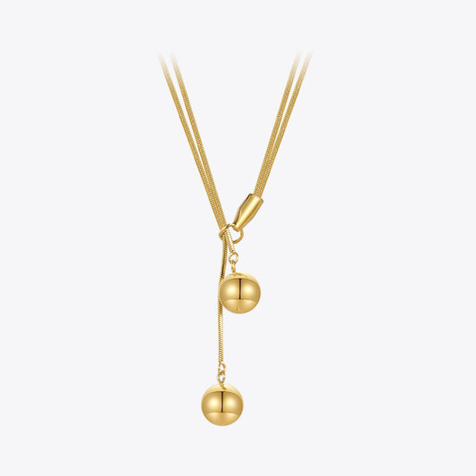 Selma Double Sphere Necklace