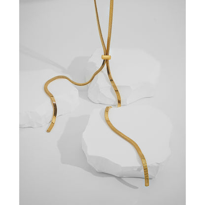 Selene Golden Drop Necklace