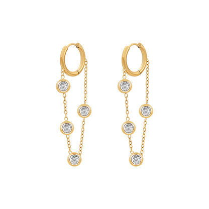 Callista Zircon Drop Earrings