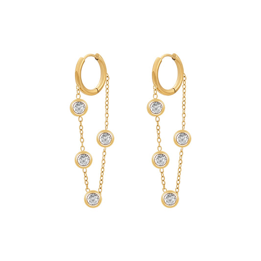 Callista Zircon Drop Earrings