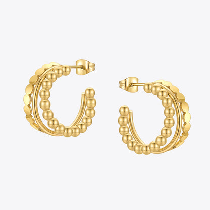 Lanthe Multilayer Stainless Steel Stud Earring