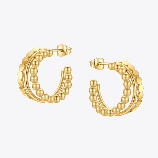 Lanthe Multilayer Stainless Steel Stud Earring