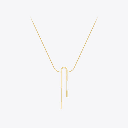 Cassia Modern Drop Necklace