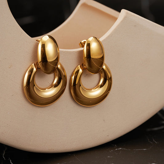 Livia Aretes Geometry Curved Drop Earring