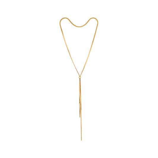 Selene Golden Drop Necklace