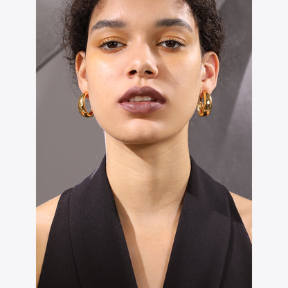 Orla Circle Clip On Earrings