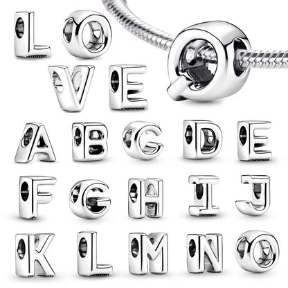 Silver Letter Charms (A-Z)