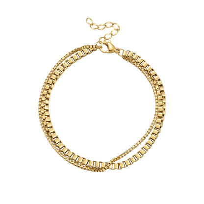 Aria Geometry Drip Oil Open Luminous Bangle