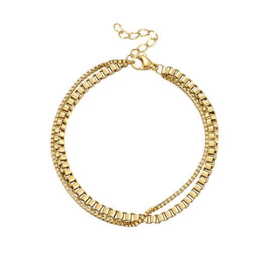 Aria Geometry Drip Oil Open Luminous Bangle