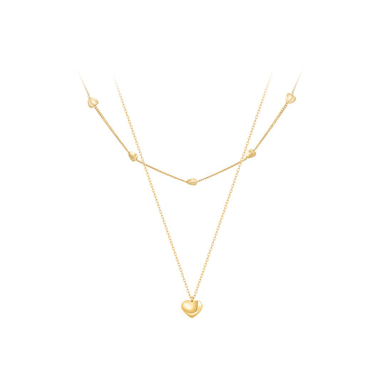 Aurelia Layered Heart Necklace