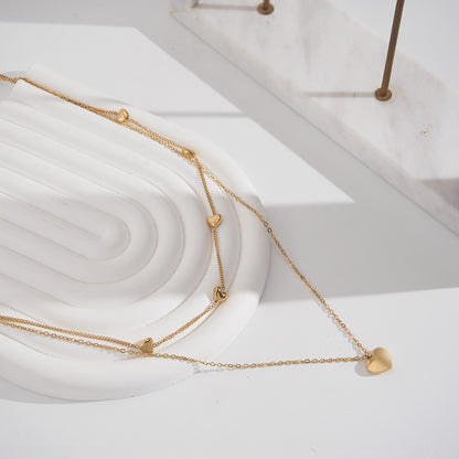 Aurelia Layered Heart Necklace