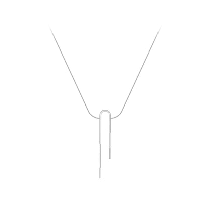 Cassia Modern Drop Necklace
